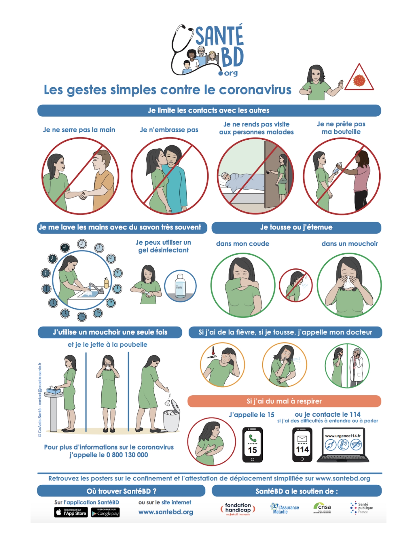 Gestes barrière - BD santé